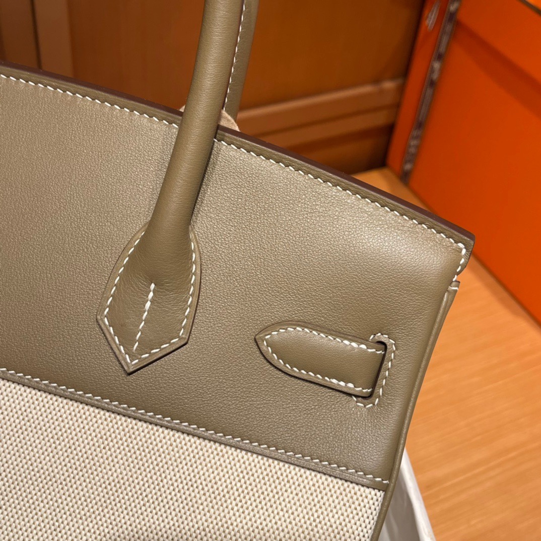 에르메스 버킨백30 톨리 에토프 금장 캔버스 스위프트